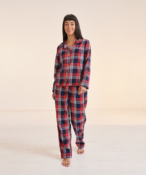 Ensemble lounge en tartan pour femme